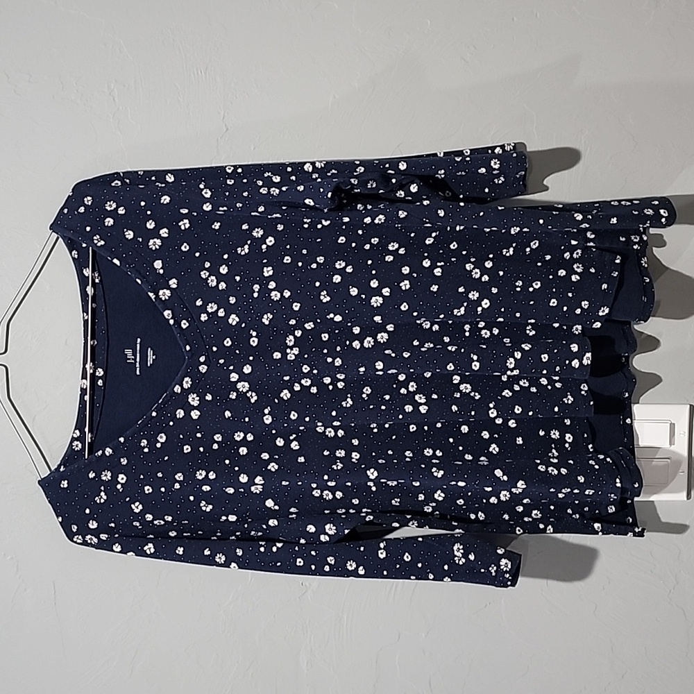 J. Jill 3/4 Sleeve V Neck Top